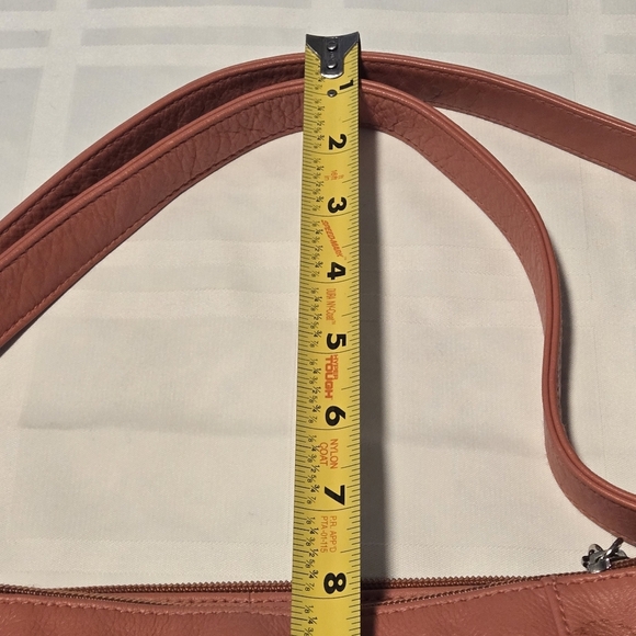 Stone Mountain Accessories Shoulder Bag Item# A90475 Medium Size Orangish-Tan - Picture 13 of 15